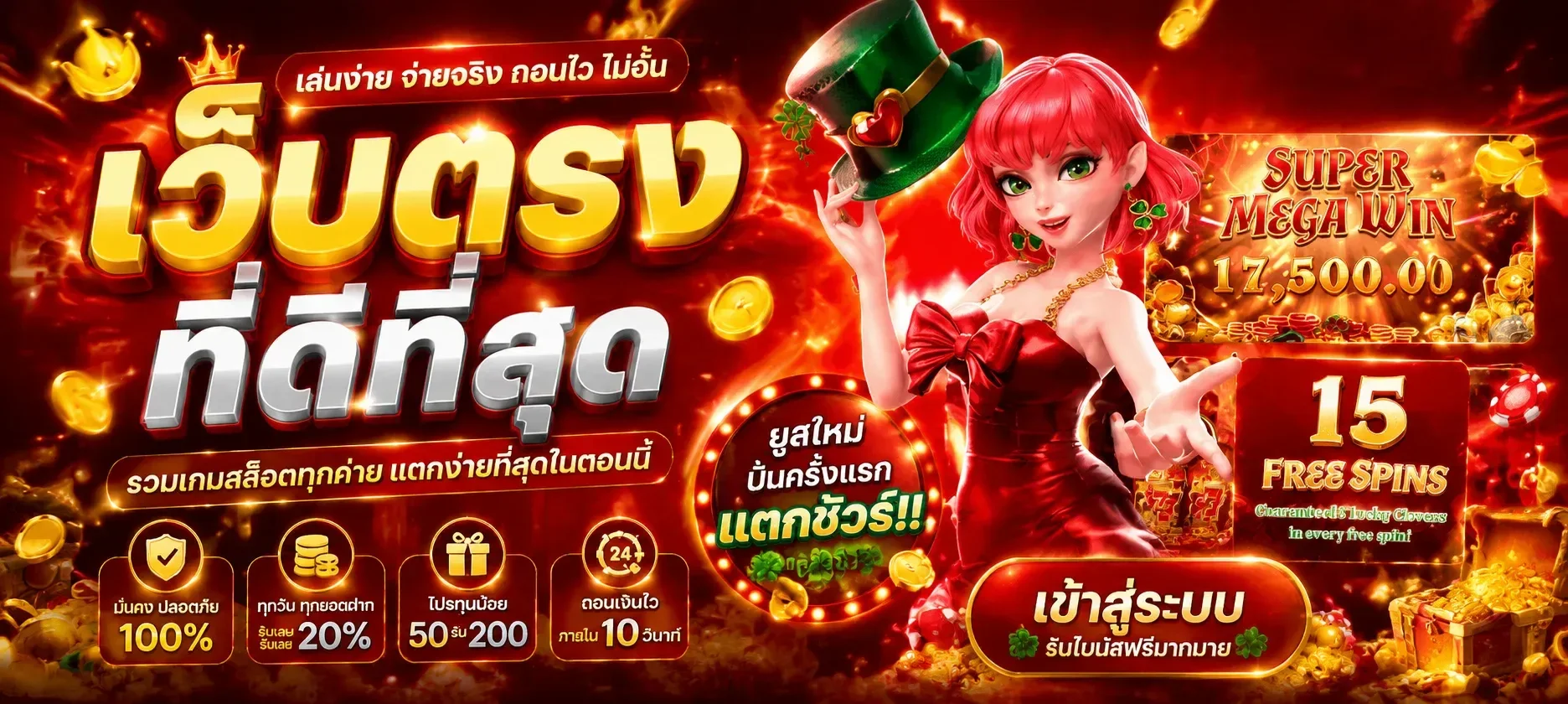 NEKOWIN แบนเนอร์หน้าแรก สล็อตเกมและเกมคาสิโนออนไลน์